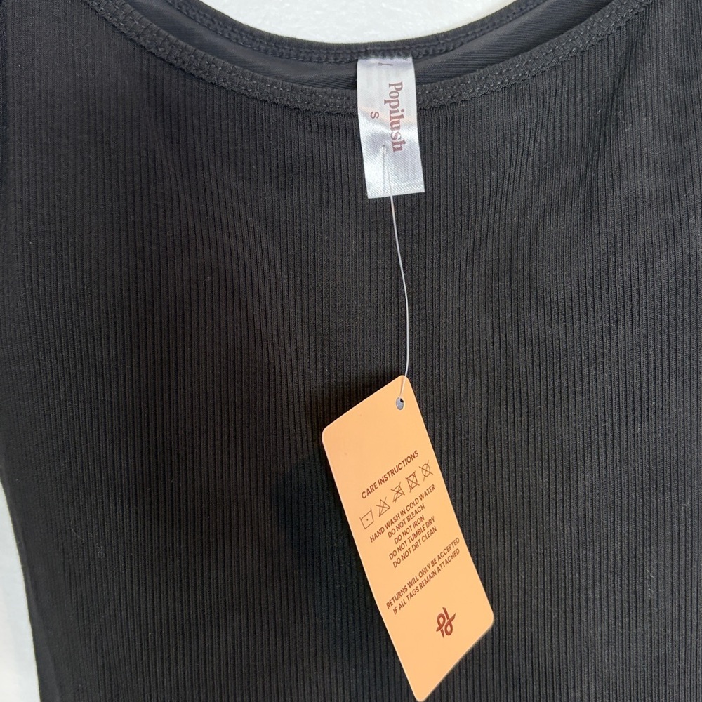 ***SOLD***Popilush built-in shape-wear black dress - Picture 6 of 7